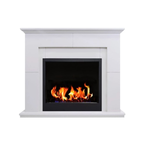 Биокамин в портале "Русский огонь" Пьер с защитным и декоративным стеклом