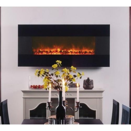 Электрокамин «Genius 100» black glass (черный)