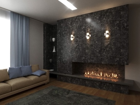 Автоматический биокамин Lux Fire Smart Flame 1800 Black по цене 