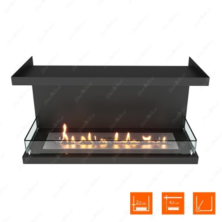 Биокамин фронтальный SteelHeat Leader 900 стекло по цене 37 049 руб.